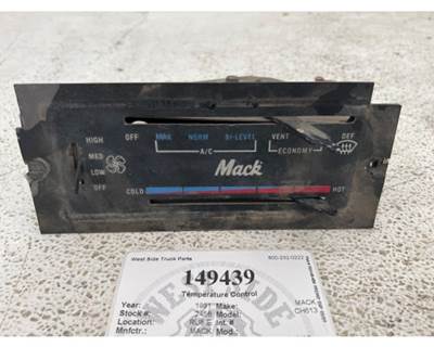 1991 Mack CH613 Red Dot Heater / AC Temperature Control HVAC OEM