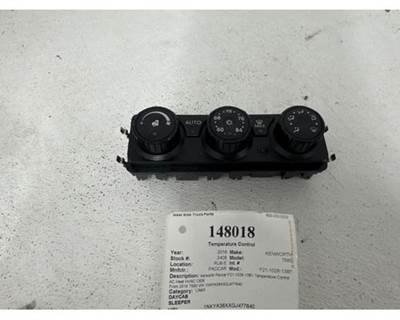 2016 Kenworth T680 Paccar Heater / AC Temp Control, Part # F21-1028-13B1