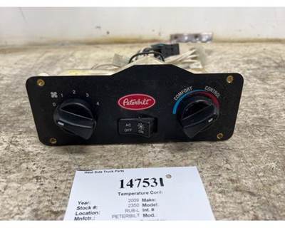 Peterbilt 386 Sleeper Temperature Control AC Heat, Part # 29-06216