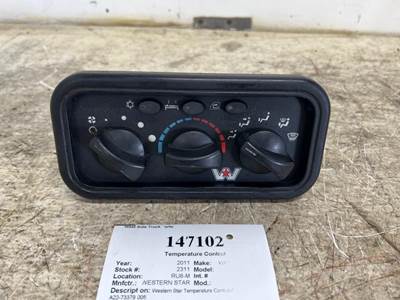 Western Star A22-73379-005 Heater / AC Temp Control for a Western Star TR 4900 FA