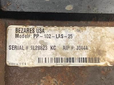 Bezares PP-102-LAS-25 Hydraulic Pump for a Peterbilt 389