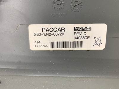 Paccar S60-1340-00720 Interior Trim Panel for a Peterbilt 579