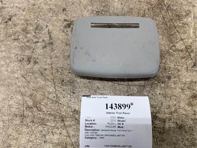 Paccar U60-1102-661 Interior Trim Panel for a Kenworth T680