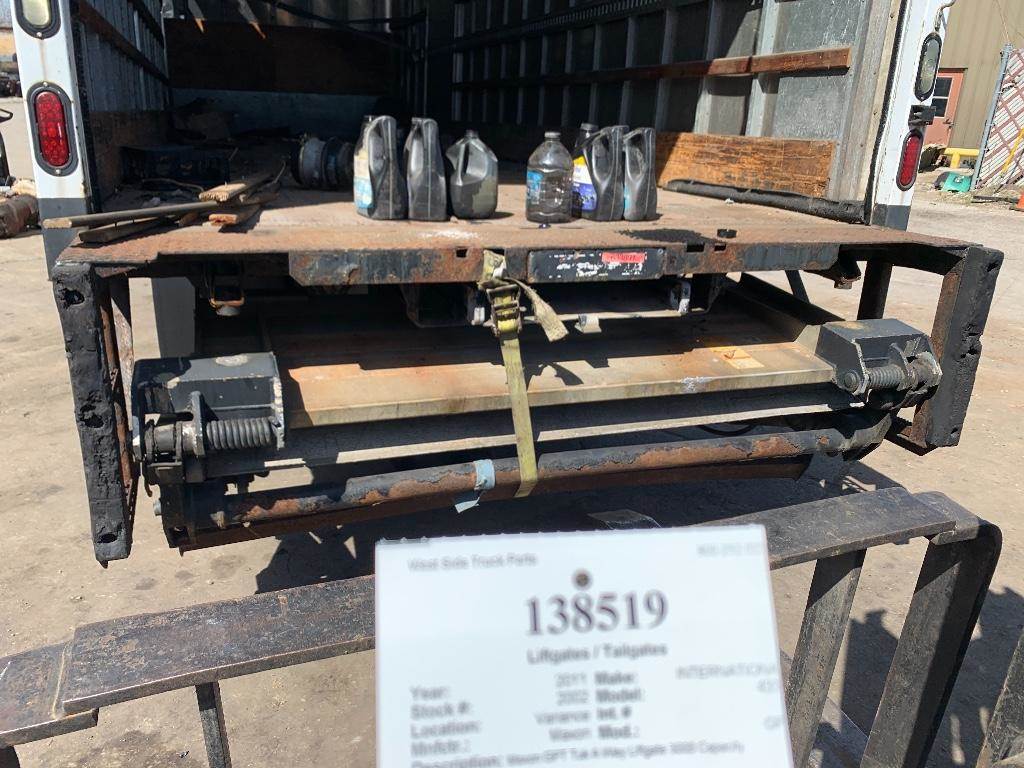 Maxon Gpt Liftgate Parts Manual