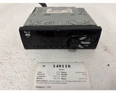Delphi 24137735 Radio for a Kenworth T680