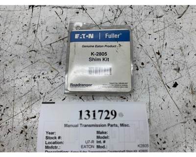 Eaton Fuller Transmission Countershaft Shim Kit, Part # K2805