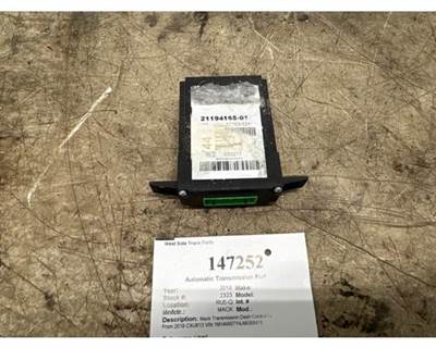 2018 Mack CXU613 Transmission Dash Control Module, Part # 21194165-01