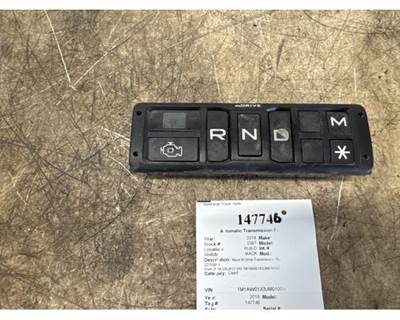 2018 Mack CXU612 M Drive Transmission Shift Pad Selector, Part # 22755853