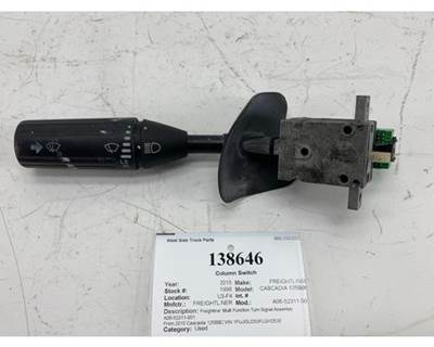 2015 Freightliner Cascadia 125BBC Multi-Function Turn Signal Column Switch Lever, Part #