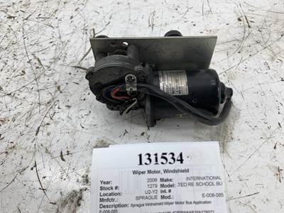 SPRAGUE E-008-085 Windshield Wiper Motor for a International PB305; INTEGRATED RE SCHOOL BU