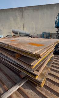 TOTAL (20): 4' X 8' Steel Road / Trench Plates 1 inch - 1.25 inch thick