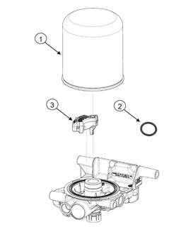 Volvo 23773054 Bendix Air Dryer Cartridge Kit GSAT Air Control Unit