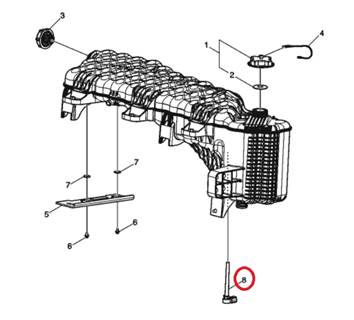 Volvo 23699906 Coolant Tank Reservoir Level Sensor 3 Level Reed Switch