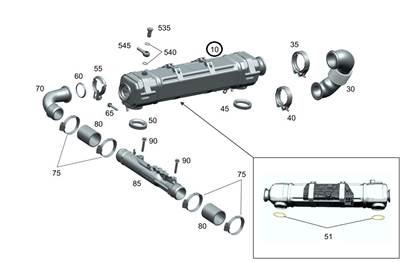 Detroit OEM GEN5 EGR Cooler for Freightliner DD15 EA4721401575