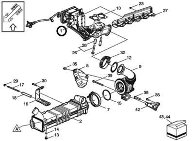Volvo 24654055 EGR Valve for D13 With Turbo Compound 24277926 24541570