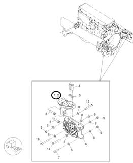 Freightliner P4 01-35033-000 Engine Support Bracket Rear, Right Hand 01-35552-000