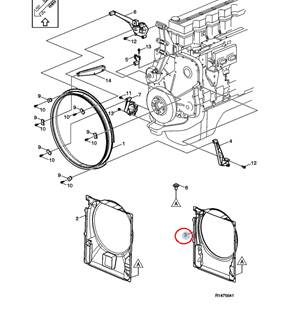 Mack 24005477 FAN SHROUD for truck