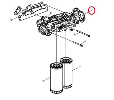 Volvo D13 23717536 Oil Filter Housing