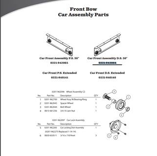 AERO Conestoga Trailer 0221-942064 Front Car Assembly D.S
