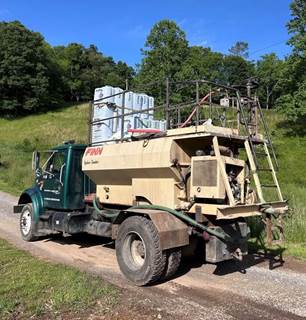FINN T120 Hydroseeder On International 4900 Truck