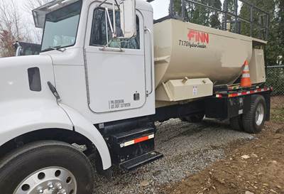FINN T170 Hydroseeder On Peterbilt Truck