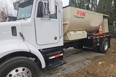FINN T170 Hydroseeder On Peterbilt Truck