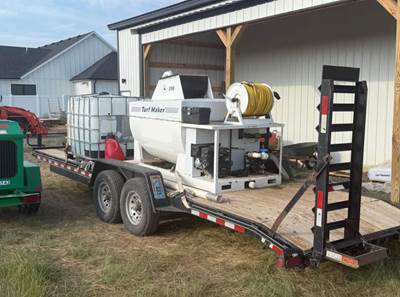 2023 TurfMaker 390 Hydroseeder w/ trailer and tanks