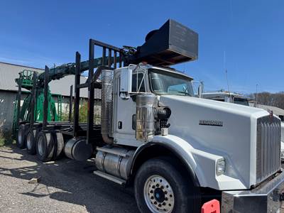 2009 Kenworth T800 Logging Truck - Lemco 1250 Loader
