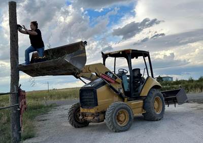 2007 Caterpillar 414E Skip Loader