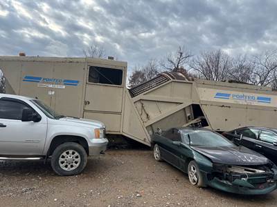 Portec 1042 Trommel Screen with Grinder