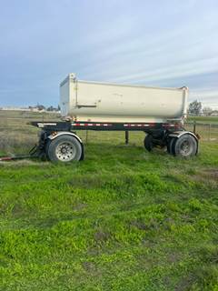 Reliance Transfer Trailer — 15' Rock Tub, Ditch Gate & Tarp, Air Lift Tongue