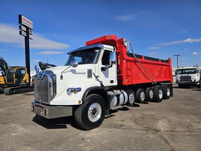 Autocar DC64 Five Axle Dump Truck - Cummins 455HP, 6 Speed Allison Hs Automatic, 20' Dump
