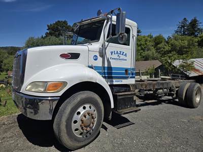 Peterbilt 335 Single Axle Cab & Chassis Truck - Caterpillar, 300HP, 10 Speed Manual