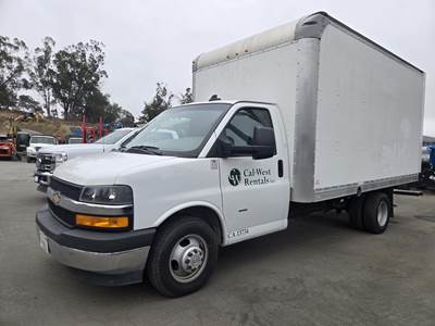 Chevrolet Express 3500 14 ft Box Truck - Automatic, Roll up Door