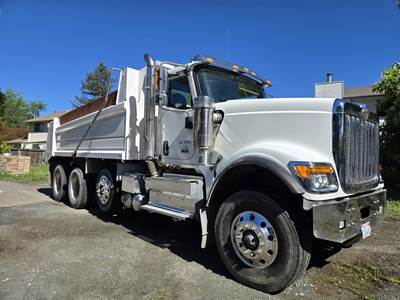 International HX Tri Axle Dump Truck - Cummins 525HP, 18 Speed Manual