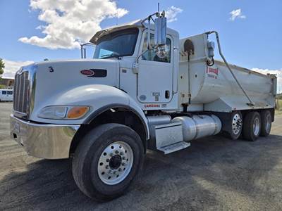 Peterbilt 348 Tri Axle Dump Truck - Paccar 370HP, 6 Speed Allison Rds Automatic