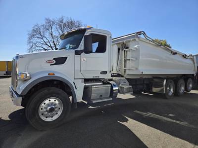Peterbilt 567 Tri Axle Dump Truck - Paccar 455HP, 8Ll Manual