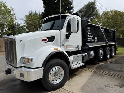 Peterbilt 567 Tri Axle Dump Truck - Cummins 600HP, 18 Speed Manual