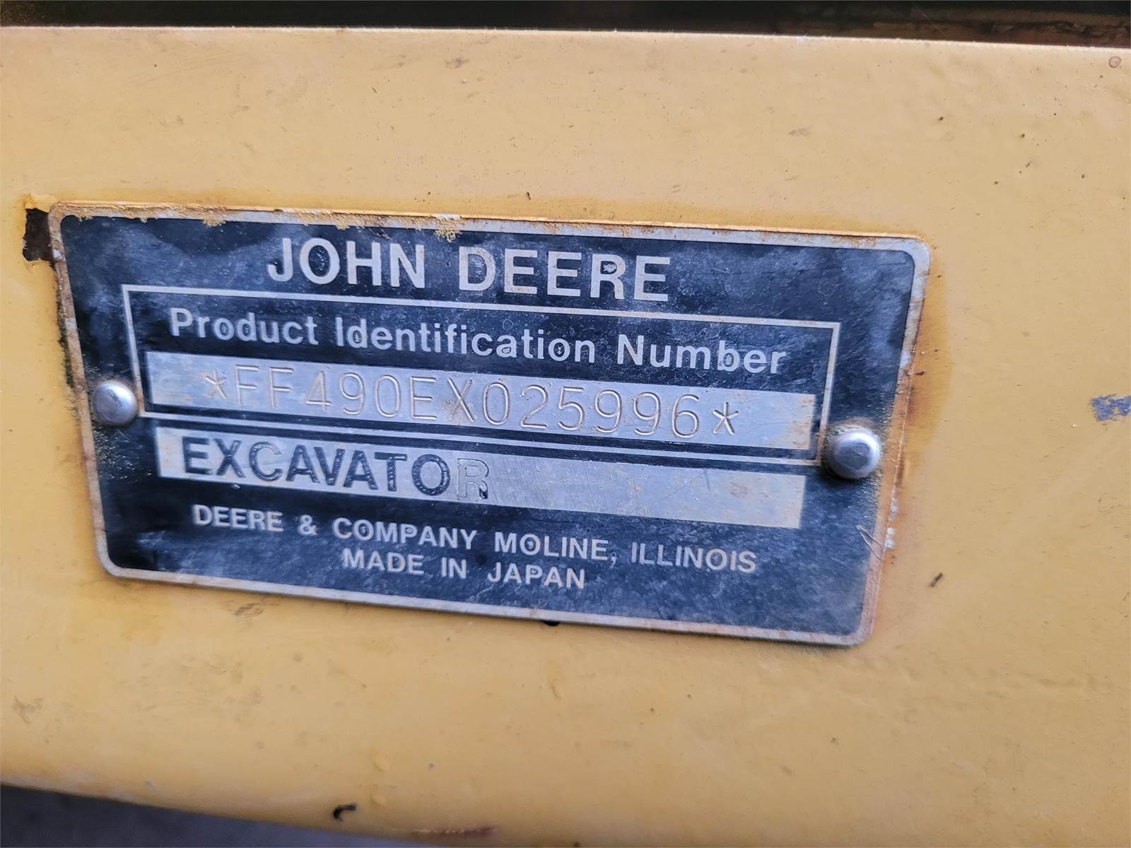 1995 John Deere 490E Excavator For Sale, 5,451 Hours Santa Rosa, CA