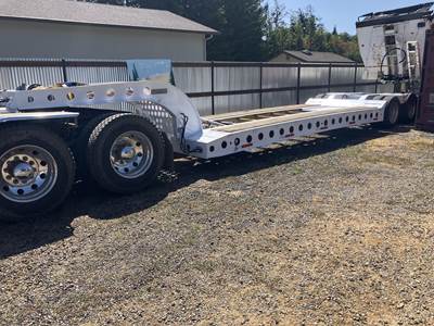 Cozad Tandem Axle Steel Lowboy Trailer - 4 Bag Air Ride, Fixed Axle