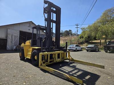 Hyster 195A Pneumatic Tire Forklift - 10000lb Capacity, 14ft Lift Height