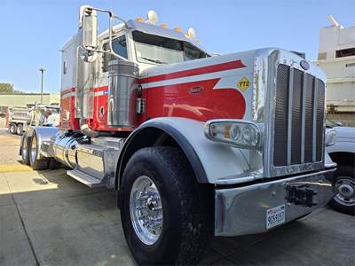 Peterbilt 388 Sleeper Semi Truck - Flat Top Sleeper, Cummins 500HP, 18 Speed Manual
