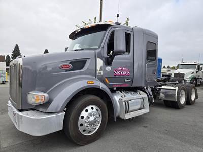 Peterbilt 567 Sleeper Semi Truck - Flat Top Sleeper, Paccar 455HP, 13 Speed Manual