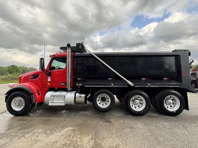 Peterbilt 567 Tri Axle Dump Truck - Cummins 450HP, 8Ll Amt, 18' Dump