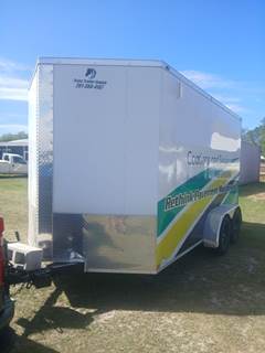 Stallion 14x84 Tandem Axle Aluminum Enclosed Cargo Trailer - Spring, Fixed Axle