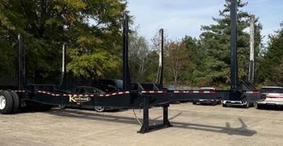 Kaufman 42x96 Tandem Axle Steel Log Trailer - Spring, Fixed Axle
