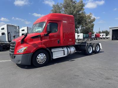 Freightliner Cascadia 116 Sleeper Semi Truck - 60" Mid Roof Sleeper, Detroit 450HP, 12 Speed Dt12 Automatic