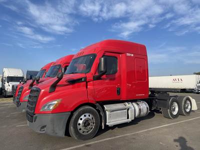Freightliner Cascadia 116 Sleeper Semi Truck - 58" Mid Roof Sleeper, Detroit 450HP, 12 Speed Dt12 Automatic