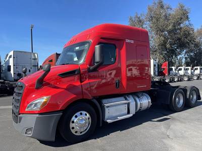 Freightliner Cascadia 116 Sleeper Semi Truck - 58" Mid Roof Sleeper, Detroit 450HP, 12 Speed Dt12 Automatic
