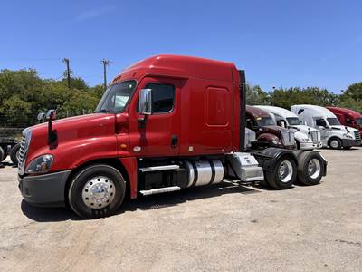 Freightliner Cascadia 125 Sleeper Semi Truck - Mid Roof Sleeper, Detroit 450HP, 12 Speed Automatic